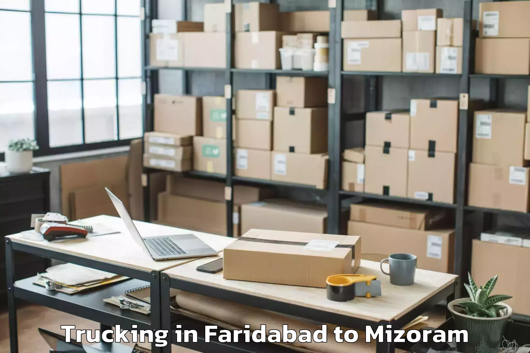 Discover Faridabad to Chawngte Trucking